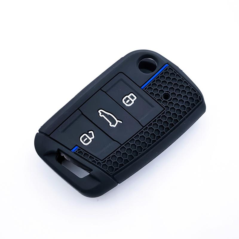 

Car Remote Key Case Cover For Vw Golf 7 Gti Polo T-Cross T-Roc Touran Tiguan Skoda Octavia Rapid Kodiaq Fabia Seat Ibiza Leon