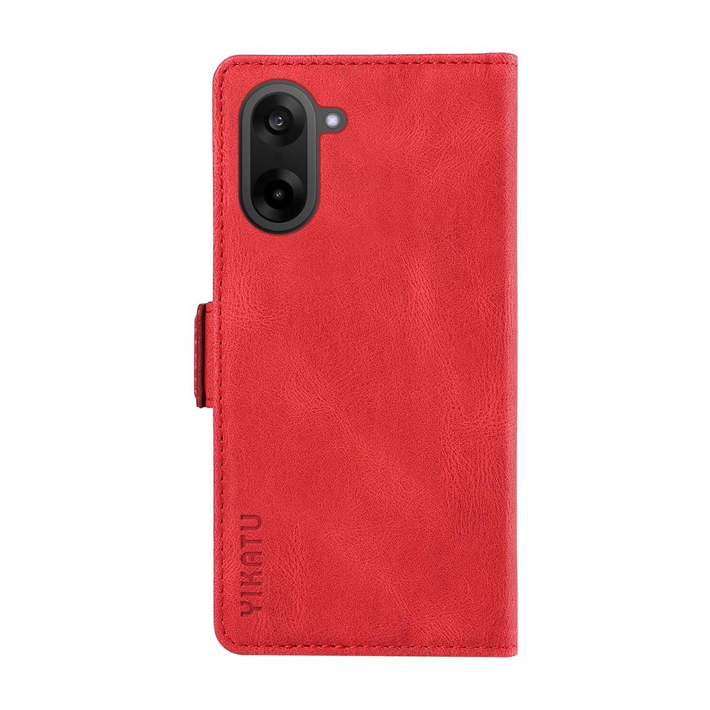 For OnePlus Nord CE5 5G/OnePlus Ace 5 Racing 5G Leather Case YIKATU YK-005 Skin-touch Feeling Wallet Phone Cover