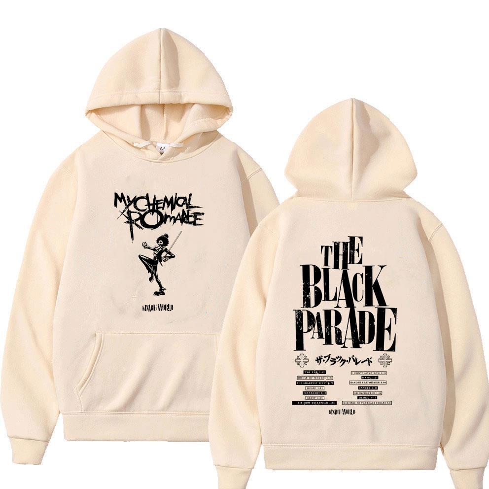 Rock Band My Chemical Romance The Black Parade Tour Hoodie Men Women Fashion Punk Emo Oversized Pullover Man Casual Hoodies