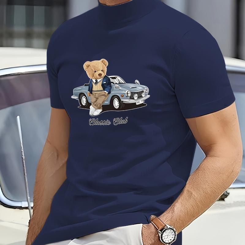 

Teddy Bear T-Shirt,Lightweight T-Shirt Breathable Cool, Comfortable Wear XXL белый