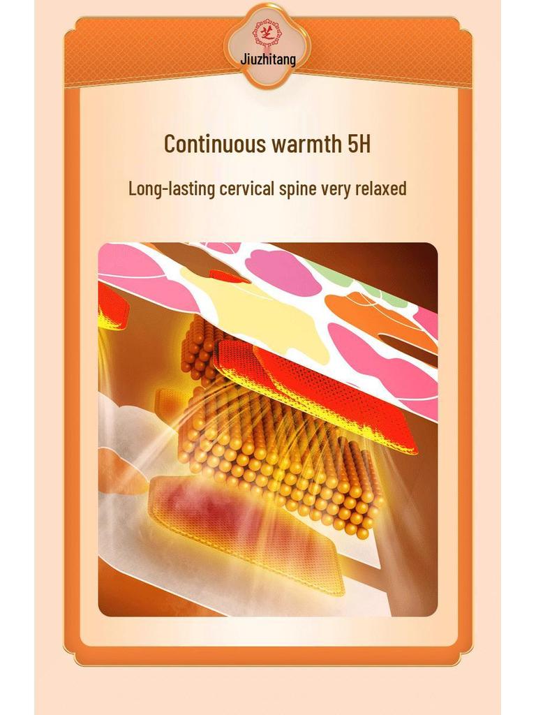 Jiuzhitang Motherwort Heated Knee Pads - Warm Steam Moxibustion Knee Patches for Cold Protection