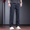 JIELEINUO Men's Relaxed Fit Straight-Leg Cotton Casual Pants