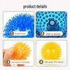 Cross-Border High Elasticity TPR Dog Toy: Sounding Spiky Ball for Teething, Decompression, Bite Resistance, Teeth Cleaning & Self-Entertainment.