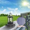 Large LED Solar Garden Decorative Rotating Lantern Resin Hardware Iron Art Electronic Accessories Outdoor Landscape Lighting