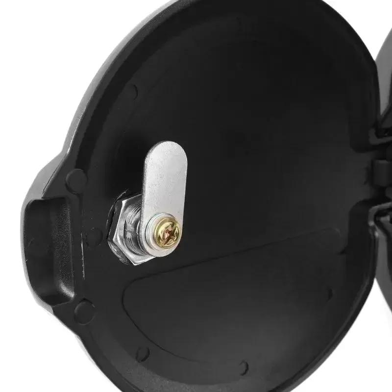 For Jeep JL Fuel Gas Tank Cap Cover Locking Fuel Door with Key for Jeep Wrangler JL 2018-2020 & Unlimited Sport Rubicon Sahara