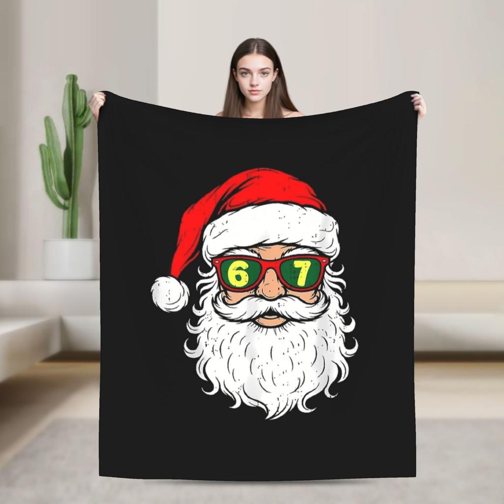 Warm Blanket Girls Boys Picnic Reindeer And Snowflake Christmas Throw Blanket Flannel Bedspread For Home Decor Sofa Bed Cover