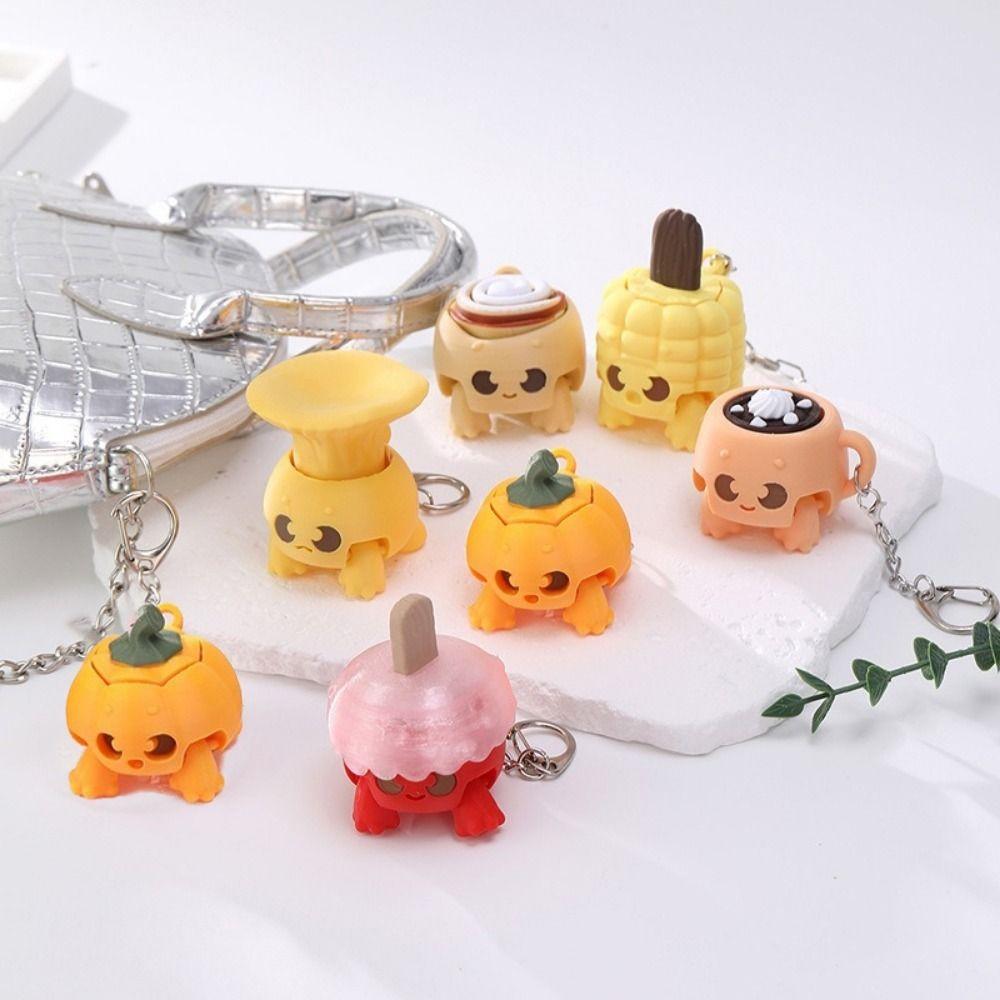 Funny Foods Clicker Key Chain Simulation Sensory Clicker Toys Fidget Clicker Kids Birthday Party
