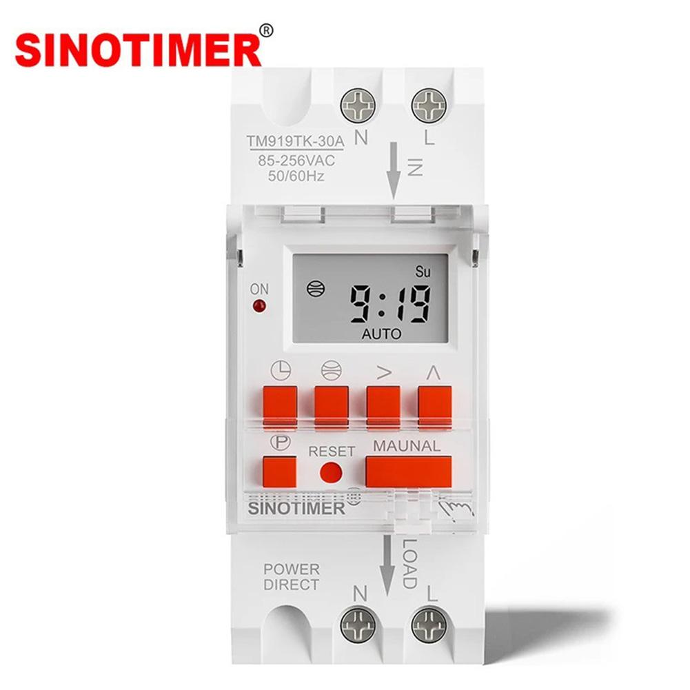 Wide Voltage 85-265V AC Astronomical Time Switch Digital Astronomical Timer Switch Sunrise and Sunset In Latitude and Longitude