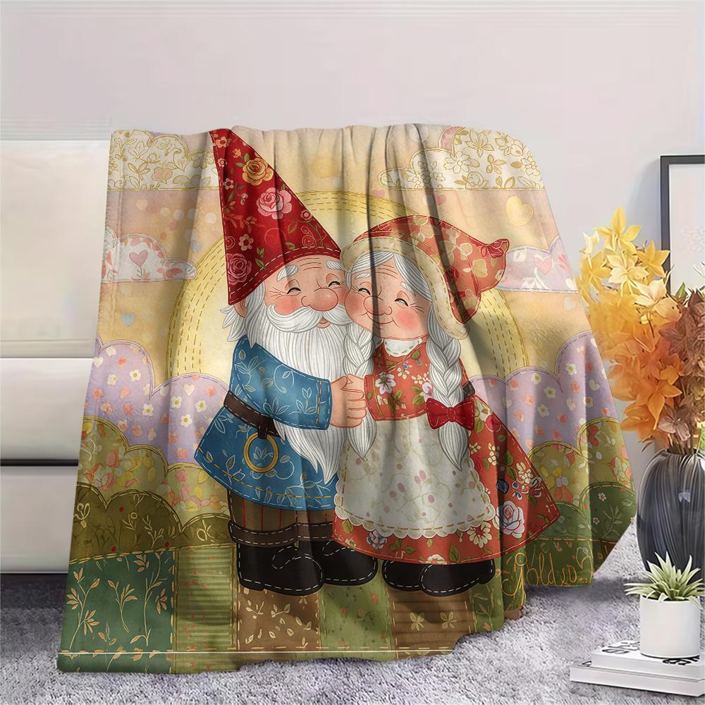 1 Stück Valentinstag Druck Flanelldecke, Hohe Qualität, Bequem für Alle Jahreszeiten, Heimdekoration, Perfekt für Weihnachten, Geburtstagsgeschenk