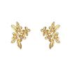 Minimalist 925 Silver Flower Zirconia Stud Earrings - Versatile Light Luxury Earrings for Women