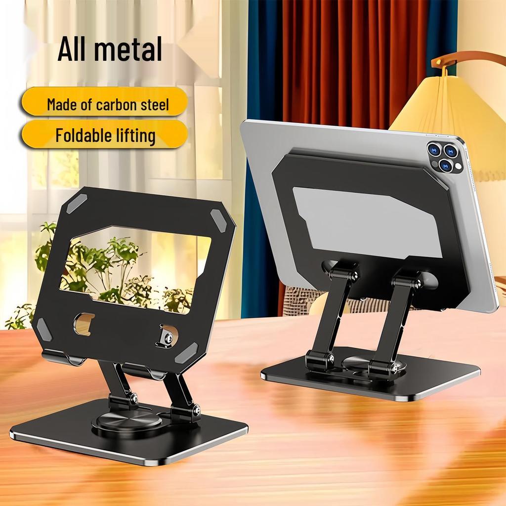 Suporte de Mesa Rotativo de Metal para Tablet e iPad - Suporte Universal para Telefone para Jogos e Aprendizagem