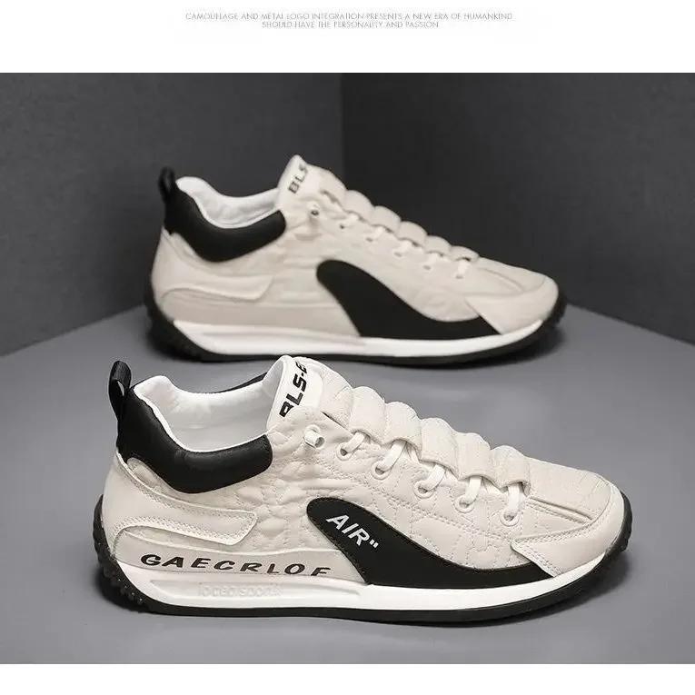 Fashion Leather Men Shoes Sneakers Trend Casual Shoes Breathable Leisure Male Sneakers Non-slip Footwear Men Vulcanized Shoes zapatos