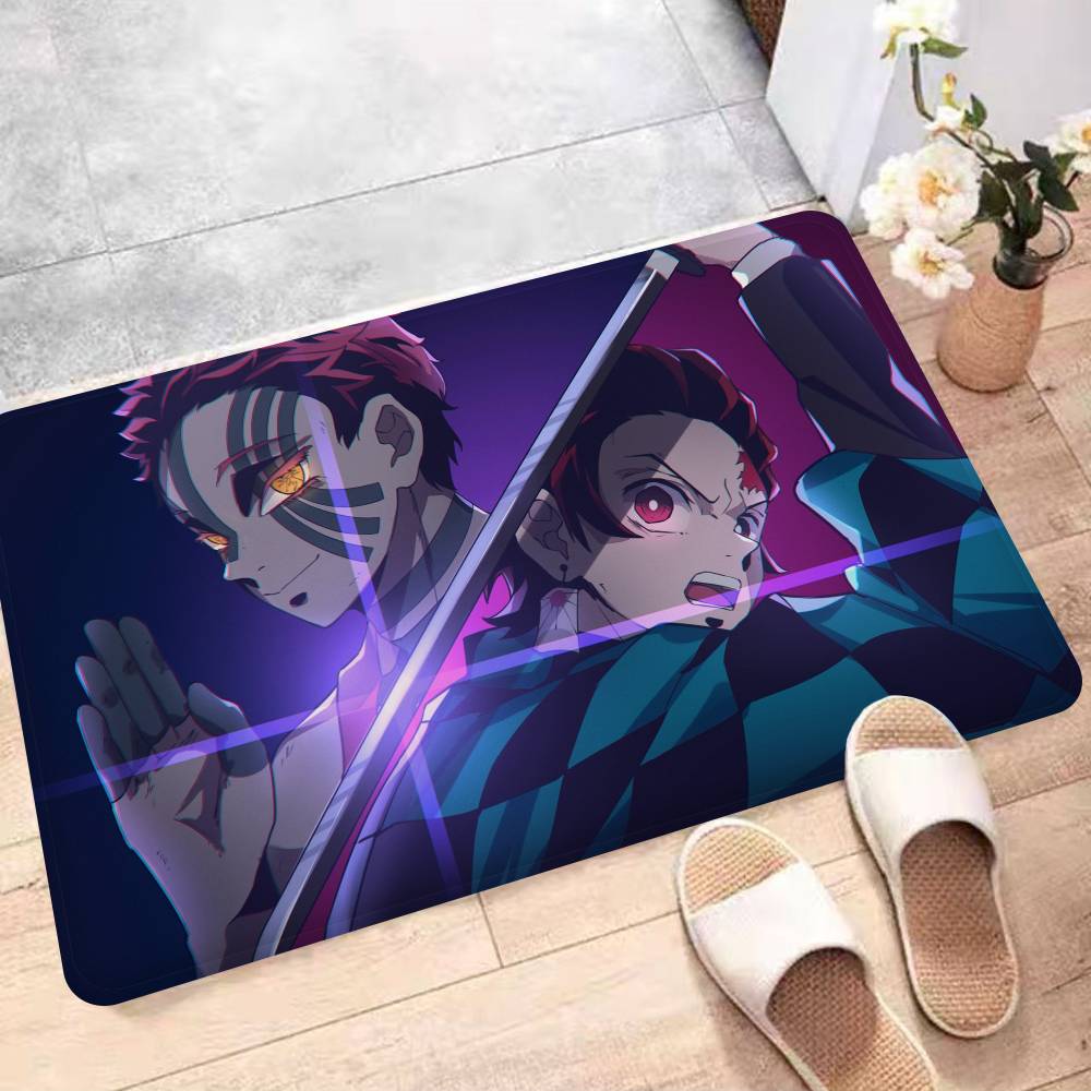 Japanische Dämonenjäger Fußmatte Waschbar Rutschfest Wohnzimmer Sofa Stühle Bereichsmatte Küche Bettseite Bereichsteppiche