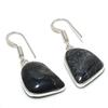 Natural Moss Agate Gemstone 925 Sterling Silver Jewelry Earring 1.46" AE-12488