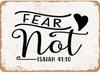 Vintage Metal Sign Fear Not Tin Sign Aluminum Sign Christmas Decor Retro Wall Decor For Home Coffee Bar Aluminum
