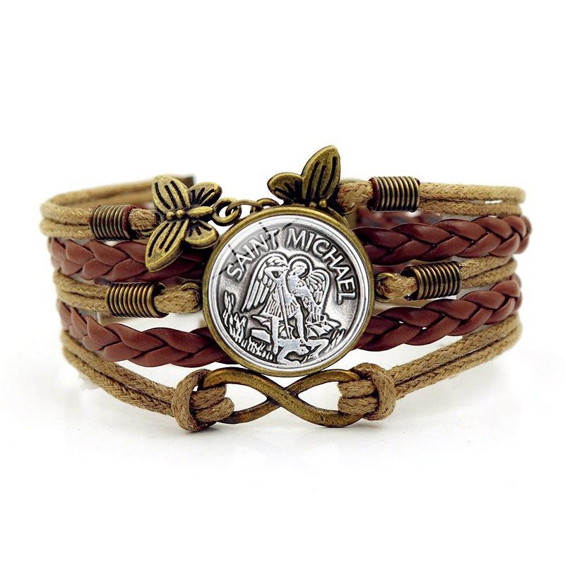 Seven Archangels Trendy Time Gem Bracelet For Women Cartoon Style Character
