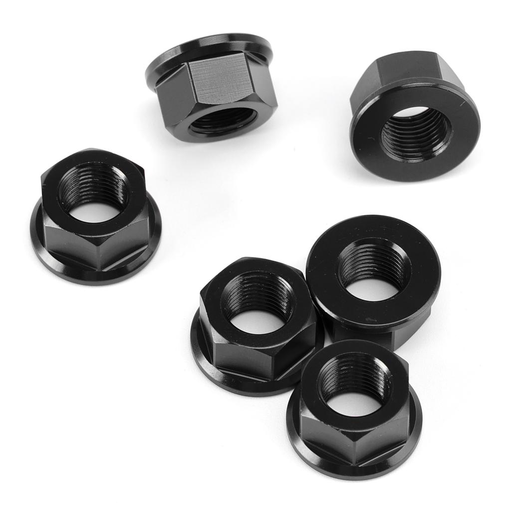 6x Hinterradritzelmuttern M10 x 1 Schwarz Für Ducati 1098 1098S 1098R 1198 S 2007-2011