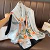New Sunscreen Scarf for Women New Silk Satin Versatile Summer Sunscreen Silk Scarf Mother's Day Gift