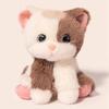 Flauschiger Fuchs Plüschkatzenspielzeug Eichhörnchen Zeichentricktier Baby Begleitpuppe Schreibtischornamente Serie Süßes Geburtstagsgeschenk für Kinder Freunde