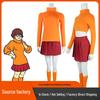 Scooby-Doo Velma Cosplay Costume - Anime-Inspired Halloween Outfit for Women