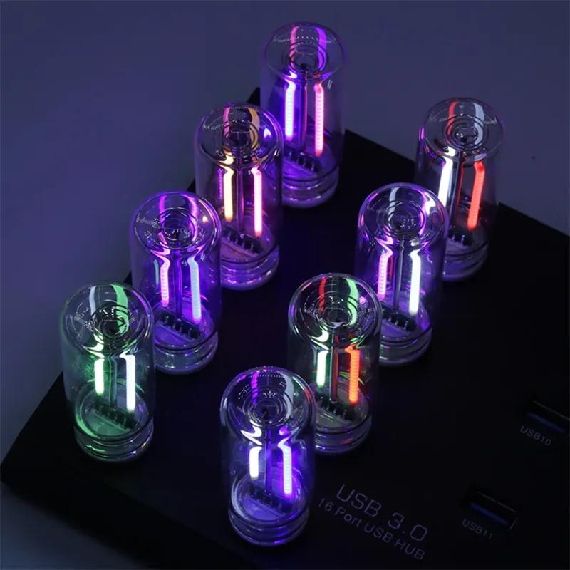 USB Car LED Light Dual Colors Touch Control Atmosphere Lights Bulb Incandescent Lamp LED Filament Bedroom Night Decoration