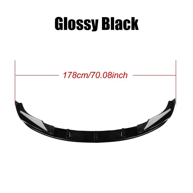 For BMW F10 M5 2012-2016 Carbon Look Glossy Black Front Bumper Lip Spoiler Splitter Lower Air Vent Corner Side Splitter Cover