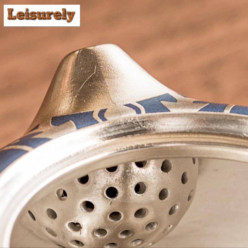High End 999 Gilded Silver Teapot Boutique Taotie Pattern Xishi Pot Tea Making Kettle With Ball Hole Filter Tea Accessories Gift
