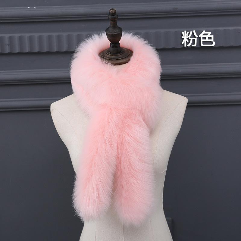 Korean Faux Fur Women's Collar Scarf Cold Winter Warm Fur Collar Scarf Wrap Winter Neck Warmers