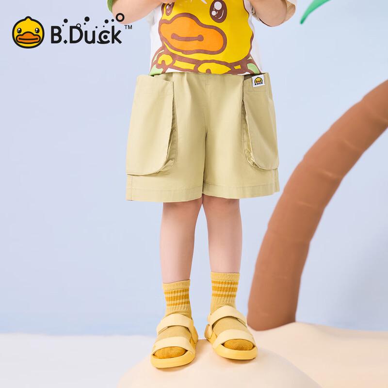 B.Duck Boys  Summer Cotton Cargo Shorts 130