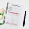 Spiral-Bound A5 Motivational Weight Loss Journal Notebook
