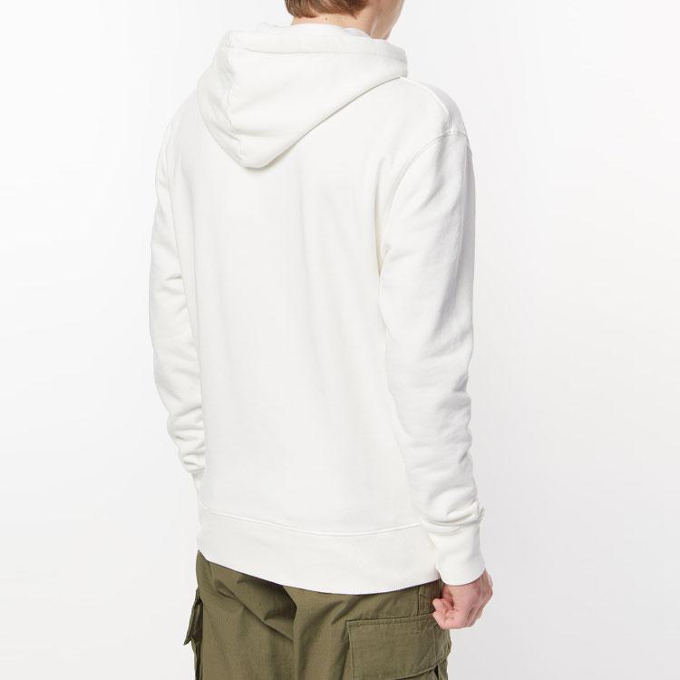 Maison Kitsune Ss22 Logo Fox Embroidery Drawstring Hoodie Unisex hoodies Ivory IU00355KM0001-P700
