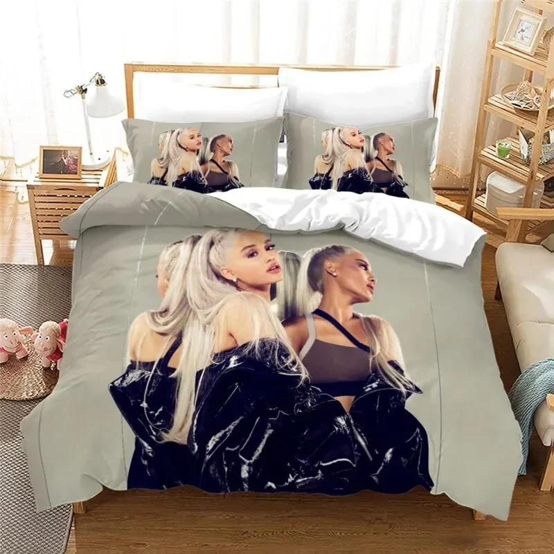 Ariana Grande Fashion Pop Singer Bedding Set Bedroom Soft Modern Bedspreads Comefortable Kids Duvet Cover Quilt Cover Pillowcase