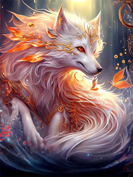 5D Diamond Painting New Arrivals Fox Mosaic Embroidery Animal Fantasy Full Square Round Home Decor
