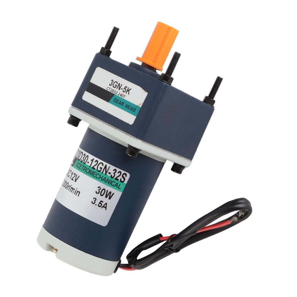 12V 30W Electric Permanent Magnet Direct Current Gear Motor 3000 3200RPM Reduction Geared Motor(#2)