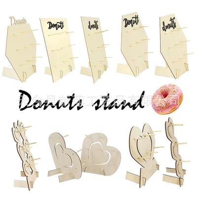 Wooden Donut Display Stand for Party or Wedding Decorations