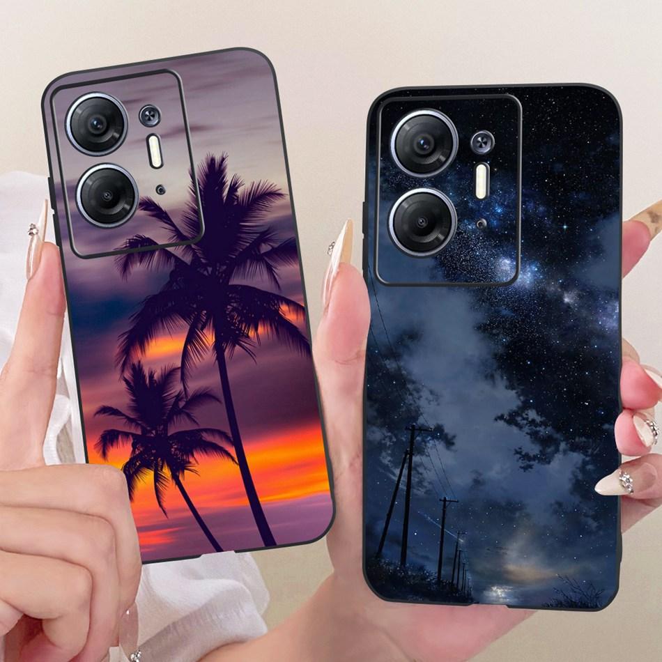 For Infinix Hot 30 5G X6832 Cool Dragon Tiger Pattern Phone Case For Infinix Hot30 5G Black Silicone Soft Cases