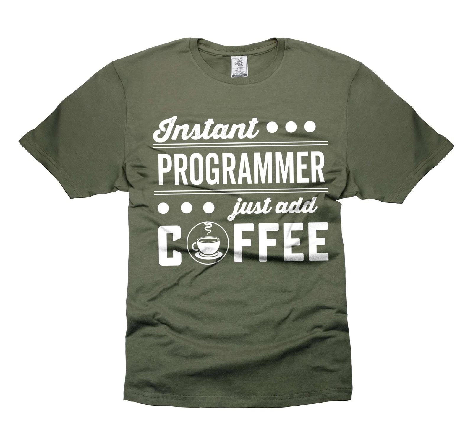 Add Coffee Shirt Funny Programmer Software Engineer Tee programmer coffee tshirt L