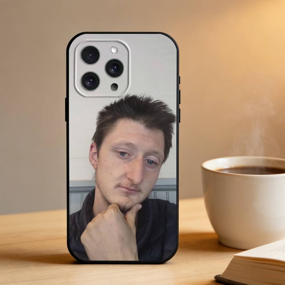 

Funny Daniel Larson Meme Phone Case For iPhone 16,15,14,13,12,17,Pro Max,Plus Silicone Black Case iPhone15plus