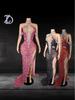 2026 Spring Arrival: Pink Sequin Mermaid Evening Gown for Banquets and Events