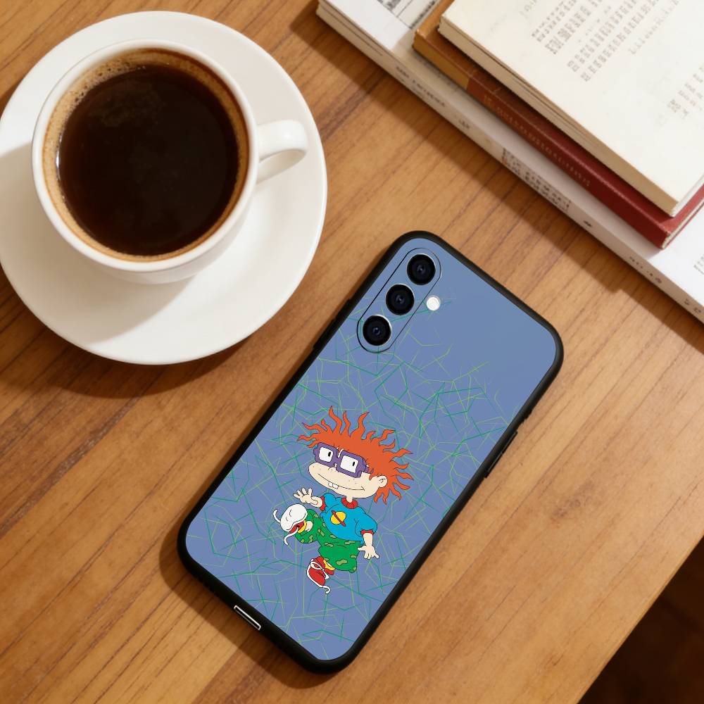 Rugrat C-Chuckie A-Angelica Phone Case For Samsung Galaxy A73,A72,A71,A70,A53,A52,A51,Others Soft Black Cover
