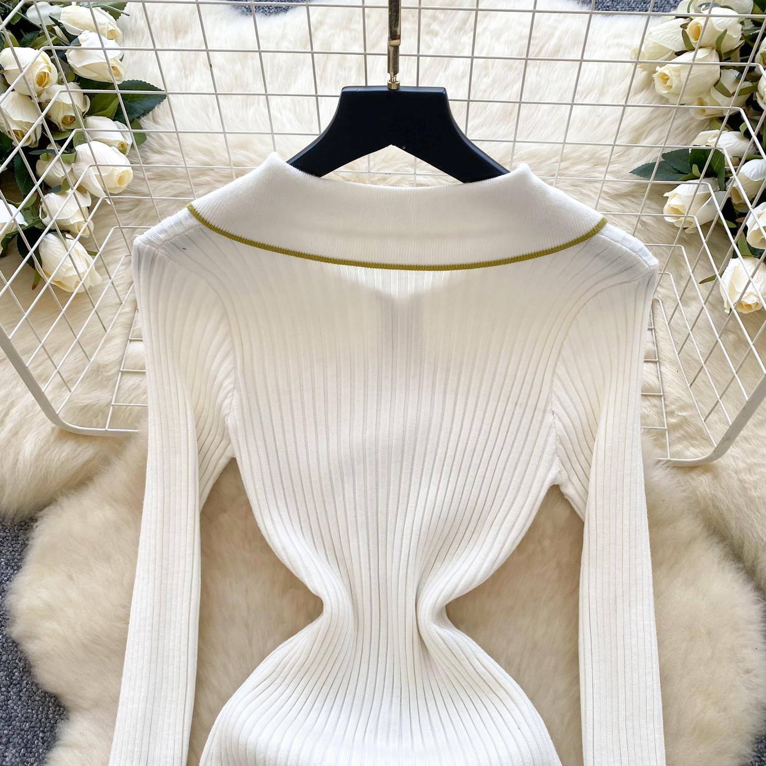 Осень-зима женские трикотажные платья 2024 винтажное лоскутное полосатое длинное — фото 14