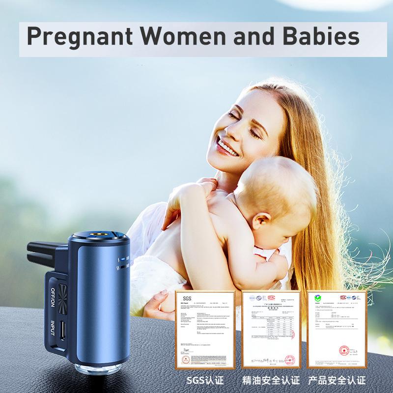 Electric Auto Air Diffuser Aroma Car Air Vent Humidifier Mist Wood Grain Oil Aromatherapy Car Air Freshener Perfume