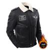 2022 Men's Fleece-Lined Leather Jacket for Autumn/Winter - Plus Size, Thickened Fashion Outerwear