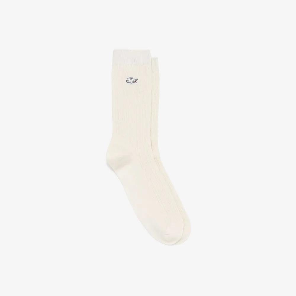 Women s Cable Mid-Calf Socks RA795E-55N-XFJ Light Pink (ADY)