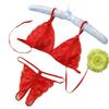 Sex underwear set Transparent temptation Sexy underwear Passion open-file milk lace small chest big sex set