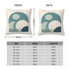 Soothing Geometric Minimalism Square Pillowcase Polyester Linen Velvet Creative Zip Decor Pillow Case Room Cushion Cover