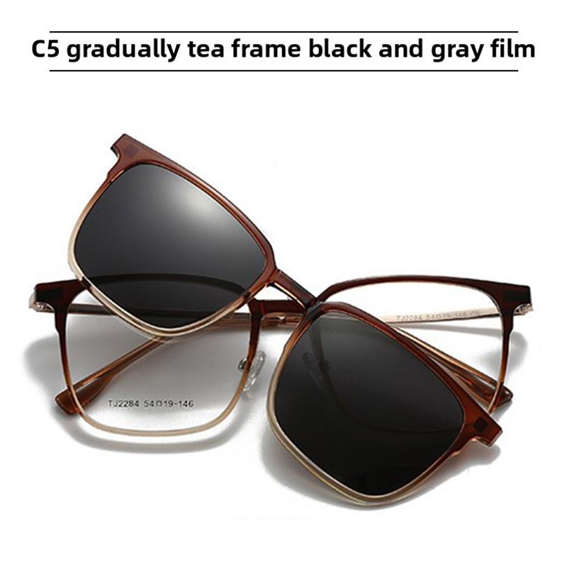 New Personalized Cat Eye Sunglasses Vintage Large Frame High-End Uv Resistant Glasses Essential Sunscreen For Outdoor Travel