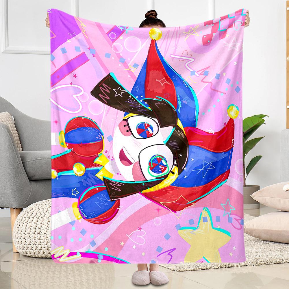 Digital Circus2 Blankets Are Suitable for Living Rooms,making Them an Ideal Choice for Outdoor Travel and Gifts.