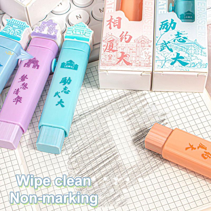 Cartoon  Kawaii Push Pull Capybara Eraser Creative Cute Soft Rubber Eraser School Supplies Student Stationary Gifts