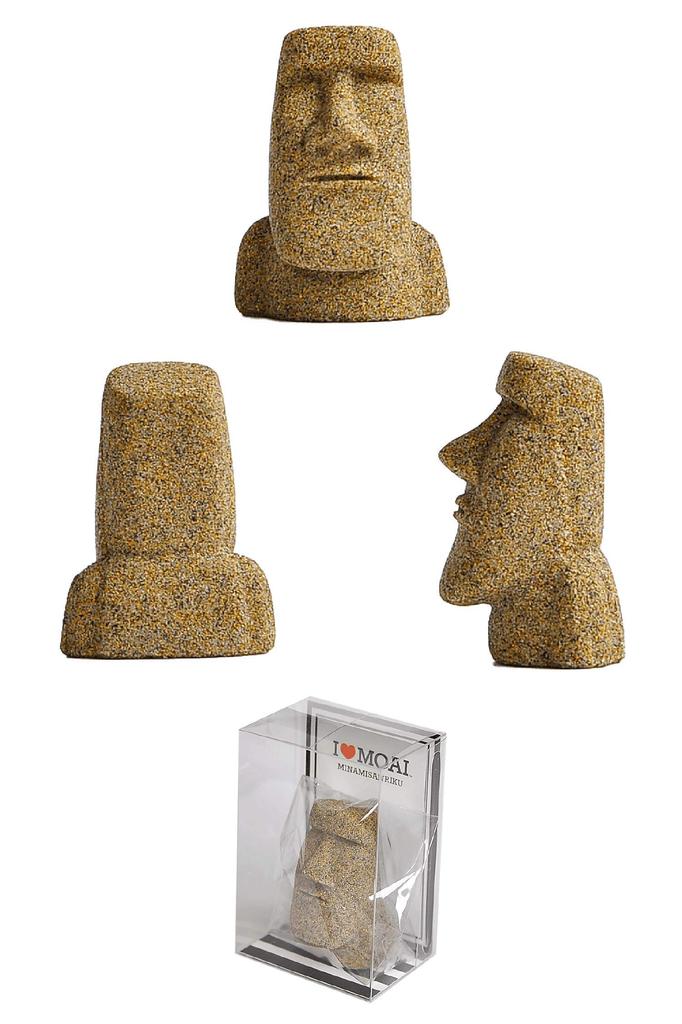 Minamisanriku Moai Family Mini Moai Beauty Health Luck Power Stone Fun Goods Statue, & Amulet, Goods,